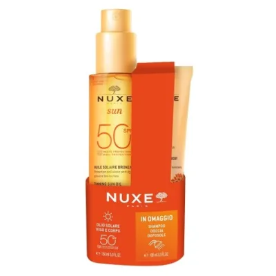 NUXE SUN OLIO SPF50 + SHAMPOO DOCCIA DOPOSOLE