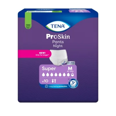 TENA PANTS NIGHT SUPER M 10PZ