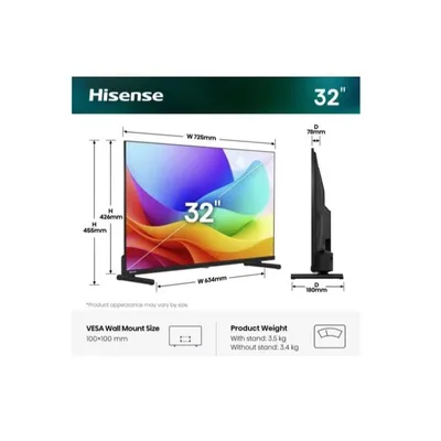 HISENSE ITALY SRL 32 A59S QLED FHD SMART VIDAA 32A59S