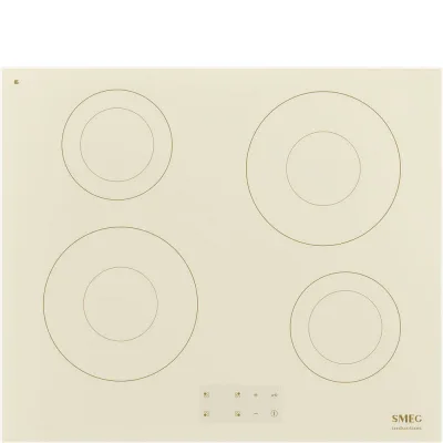 Smeg Piano cottura a induzione SI2641DP in vetroceramica panna da 60 cm