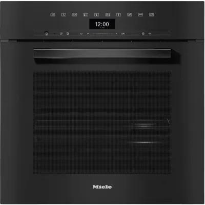 Miele Forno a vapore combinato con forno tradizionale da incasso DGC 7465 HC finitura vetro nero da 60 cm - RICHIEDERE PREVENTIVO