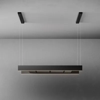 Falmec Cappa a isola Light finitura nero da 120 cm