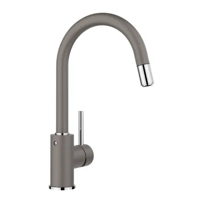PRONTA CONSEGNA - Blanco | Miscelatore monocomando con doccetta estraibile MIDA-S 1526967 finitura grigio vulcano