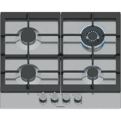 Siemens Piano cottura a gas EC6A5HI90 finitura acciaio inox da 60 cm