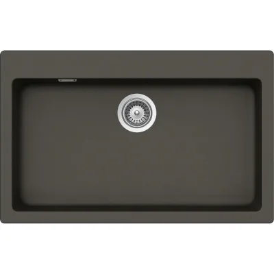 Schock Lavello una vasca PRIMUS N100XL PRIN100AP43 finitura asphalt da 79x50 cm