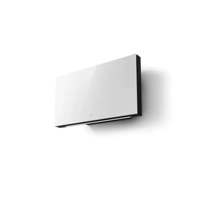 Elica Cappa filtrante a parete PLAT @ WH/F/80 PRF0165712A finitura vetro bianco da 80 cm