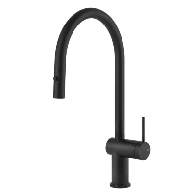 Gessi Miscelatore monocomando con doccetta estraibile Inedito Collection 60413 299 finitura Matte Black - IN PROMOZIONE FINO AL 6/07