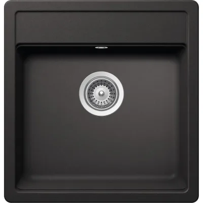 PRONTA CONSEGNA - Schock Lavello una vasca NEMO N100S NEMN100S13 finitura nero assoluto da 49x51 cm