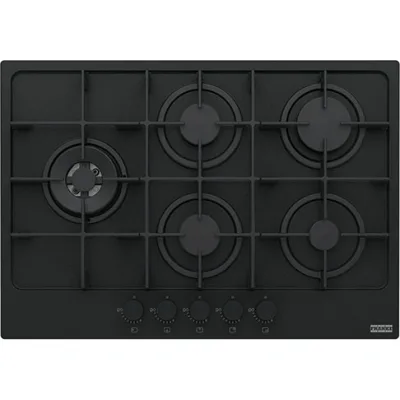 Franke: Piano cottura a gas Maris 750 FHMA 755 4G DCL MB C 106.0670.114 finitura black matt da 73 cm