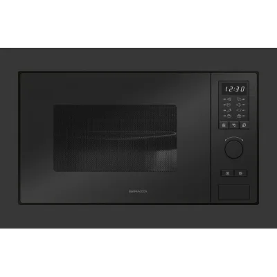 Barazza Microonde da incasso 1MOEN finitura acciaio inox nero opaco / vetro nero da 60 cm - IN PROMOZIONE FINO AL 6/07