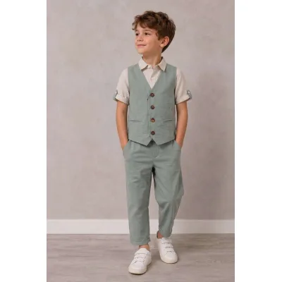 NT2760B - GILET 3-18A - NEVER TOO