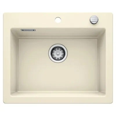 Blanco Lavello una vasca PALONA 6 1520923 in ceramica magnolia da 61.5x51 cm - Sopratop
