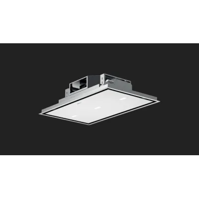 Fulgor Cappa a soffitto FCHD 900 RC WH finitura vetro bianco da 90 cm