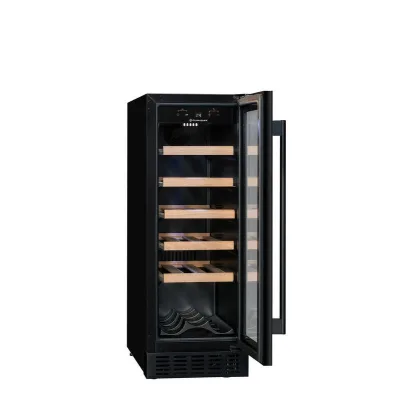 Climadiff Cantinetta vino sottopiano da incasso CBU20S2B finitura nero da 30 cm