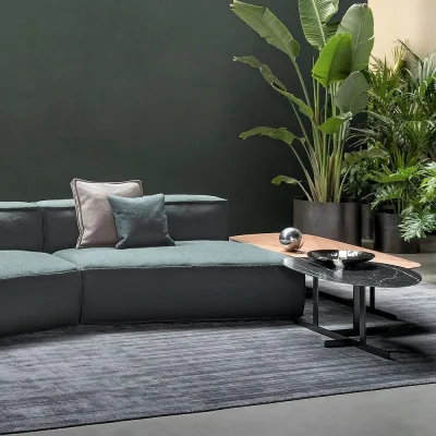 Bonaldo Tavolino Kumo con struttura in metallo e piano a scelta da 100 cm e h. 40 cm