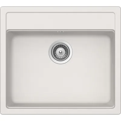 Schock Lavello una vasca NEMO N100 NEMN100016 finitura new alumina da 57x51 cm