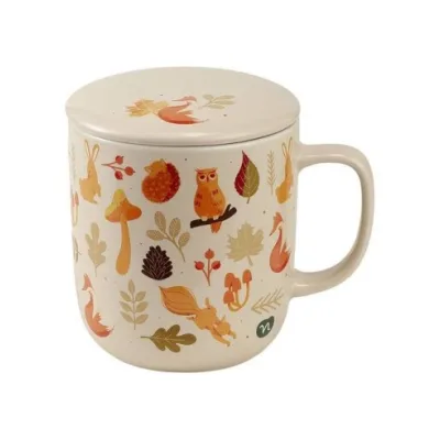 NEAVITA WARMY TEA HERBAL INFUSER INFUSIERA BEIGE CON FILTRO DA 380ML