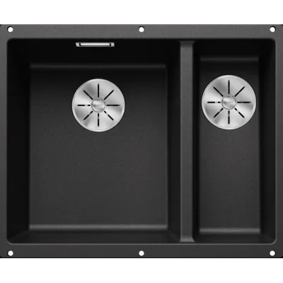 PRONTA CONSEGNA - Blanco Lavello una vasca SX con vaschetta SUBLINE 340/160-U 1513795 finitura antracite da 55.5x46 cm - Sottotop