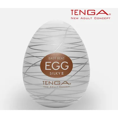 Uovo TENGA Egg Silky II mini Masturbatore TPE Elastico Texturizzato Lubrificante