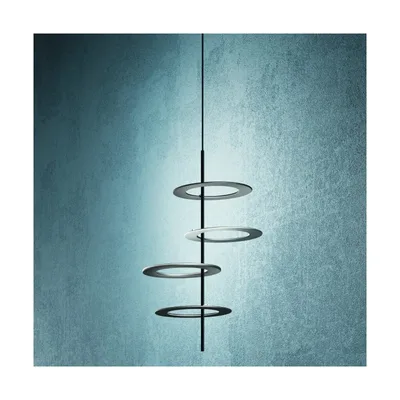 Minitallux Lampada a sospensione a LED Hula Hoop S4 in diverse finiture by Icone Luce