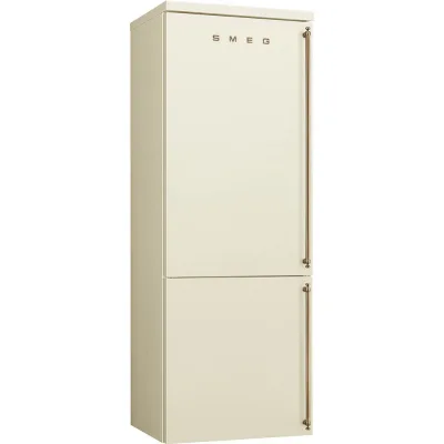 Smeg Frigorifero combinato a libera installazione con cerniera a sinistra FA8005LPO6 finitura panna da 70 cm - IN PROMOZIONE FINO AL 30/06