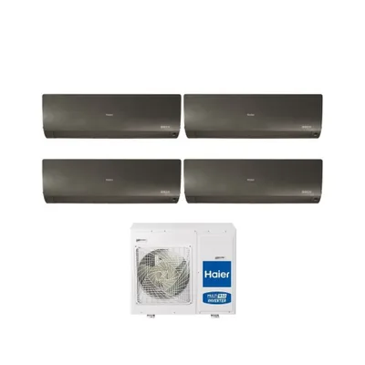 Climatizzatore Condizionatore HAIER Quadri Split 7+7+9+9 Serie FLEXIS PLUS BLACK Inverter 4U85S2SR3FA  WI-FI INTEGRATO 7000+7000+9000+9000 A++/A+ R-32
