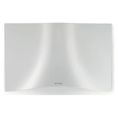Faber Cappa a parete VEIL WH A90 110.0324.953 finitura bianco e camino inox da 90 cm