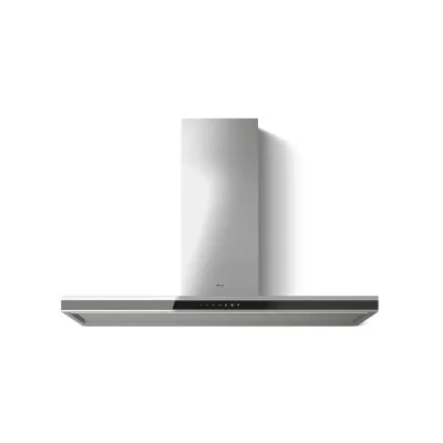 Elica Cappa aspirante a parete ELEMENT @ IXBL/A/120 PRF0196972 finitura inox/vetro nero da 120 cm