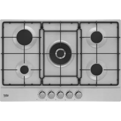 PRONTA CONSEGNA - Beko Piano cottura a gas HIAW75224SXE finitura acciaio inox da 75 cm