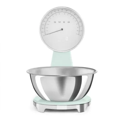 PRONTA CONSEGNA - Smeg Bilancia da cucina analogica e digitale KSF01PGWW finitura verde pastello