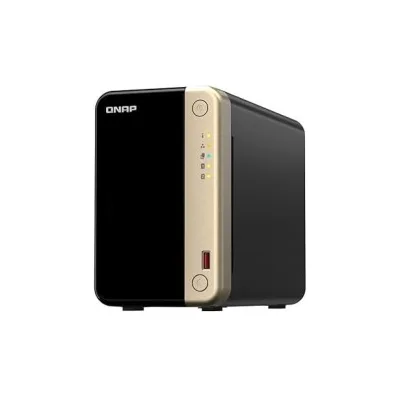 NAS SERVER TOWER QNAP TS-264-8G Processore Intel Celeron N4505 Memoria 8 GB 2 alloggiamenti (2,5", 3,5", M.2) USB HDMI RJ-45