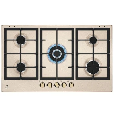 PRONTA CONSEGNA - Electrolux | Piano cottura a gas Slim Profile KGS9536RS finitura sabbia da 86 cm