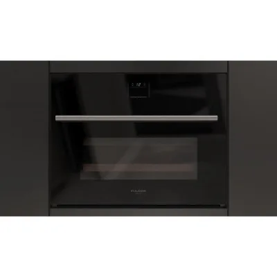 Fulgor Cantina vini da incasso FWC 4500 TC FO BK finitura vetro nero da 60 cm