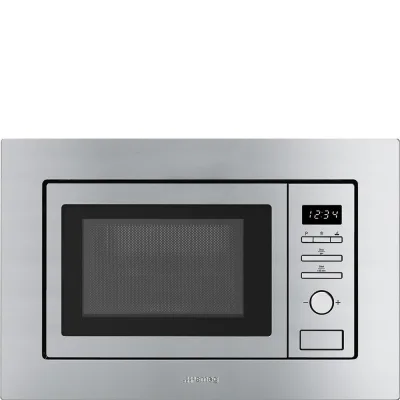 PRONTA CONSEGNA - Smeg Forno microonde con grill da incasso FMI020X finitura acciaio inox da 60 cm