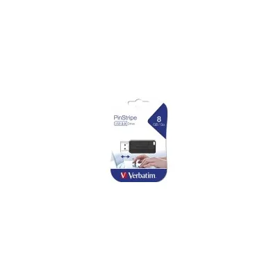 VERBATIM MEMORY USB - 8GB - PIN STRIPE 49062