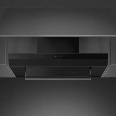 Smeg S Cappa aspirante integrata KSGT74BLV finitura nero opaco da 75 cm