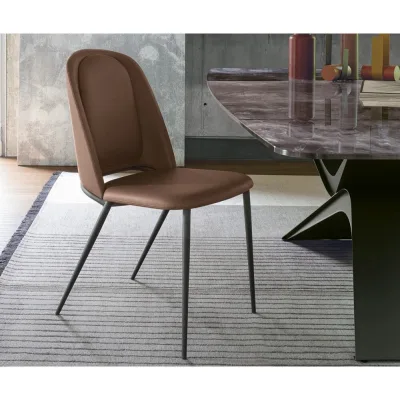 Sedit Sedia Seventy con struttura in metallo e seduta a scelta