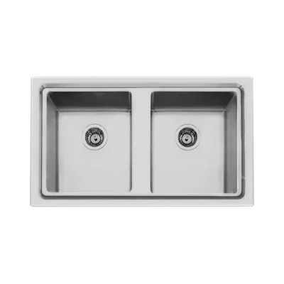 Foster Lavello due vasche 2283 050 finitura acciaio inox da 87.3x51.3 cm - IN PROMOZIONE FINO AL 30/06