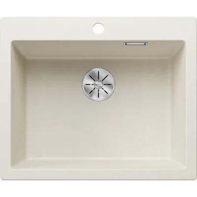 Blanco Lavello una vasca PLEON 6 1527137 finitura soft white da 61.5x51 cm - Sopratop