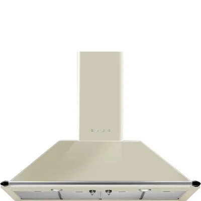 Smeg S Cappa aspirante a parete KT110PE finitura panna da 110 cm