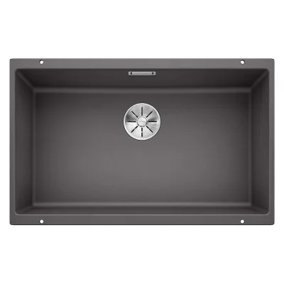 PRONTA CONSEGNA - Blanco | Lavello una vasca SUBLINE 700-U 1518969 finitura grigio roccia da 73x46 cm - Sottotop