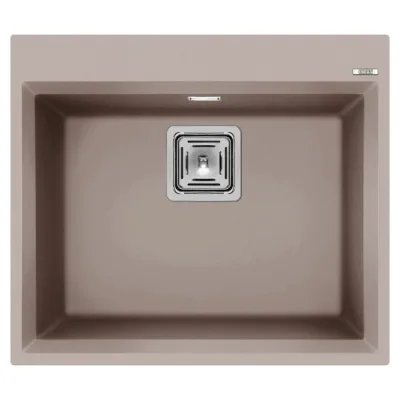 Elleci Lavello una vasca KARISMA 105 LGK10543 finitura composito G43 tortora da 57x50 cm
