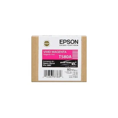 CARTUCCIA ORIGINALE EPSON STYLUS Pro 3800 C13T580A00 T580A MAGENTA