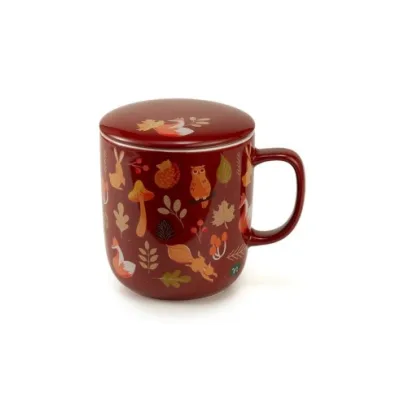 NEAVITA WARMY TEA HERBAL INFUSER INFUSIERA MARRONE CON FILTRO DA 380ML