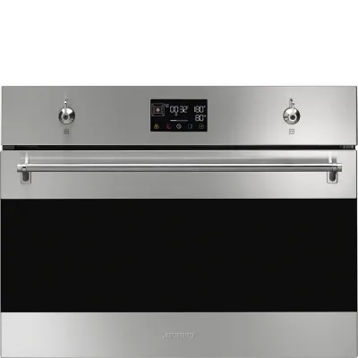 Smeg Forno compatto combinato vapore Galileo Steam100 SO4302S3X finitura acciaio inox da 60 cm