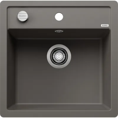 Blanco Lavello una vasca DALAGO 5-F 1527245 finitura grigio vulcano da 50.5x50 cm - Filotop