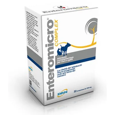 DRN Enteromicro Complex Integratore Intestino Cani E Gatti 32 Compresse