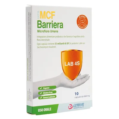 Mcf barriera 10 capsule senza glutine e lattosio