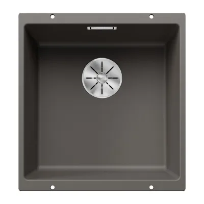 PRONTA CONSEGNA - Blanco | Lavello una vasca SUBLINE 400-U 1527349 finitura grigio vulcano da 43x46 cm - Sottotop