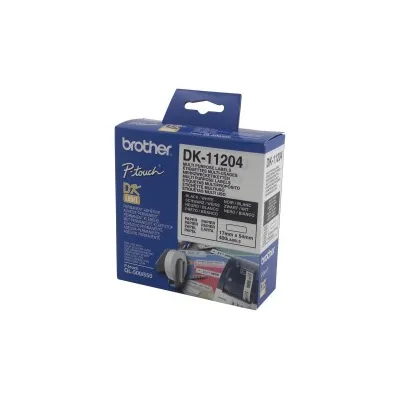 ETICHETTE MULTIUSO PRETAGLIATE ORIGINALI BROTHER DK11204 DK-11204 17x54 mm - 400 unità
